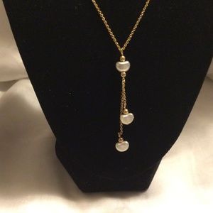 “Avon” Vintage gold tone with faux pearls